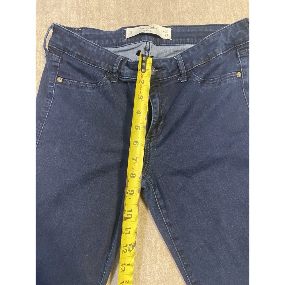 Abercrombie Fitch Jeans Womens 10R W30 L29 Blue The A&F Jegging Skinny - Picture 4 of 10